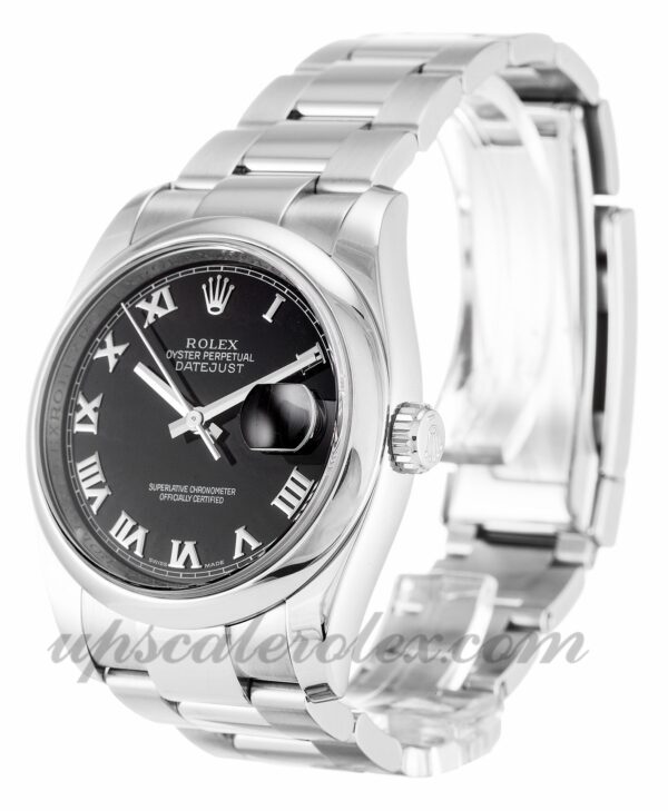 Rolex Datejust 116200 Men 36mm Caixa Movimento Automático Mostrador Preto - Image 3