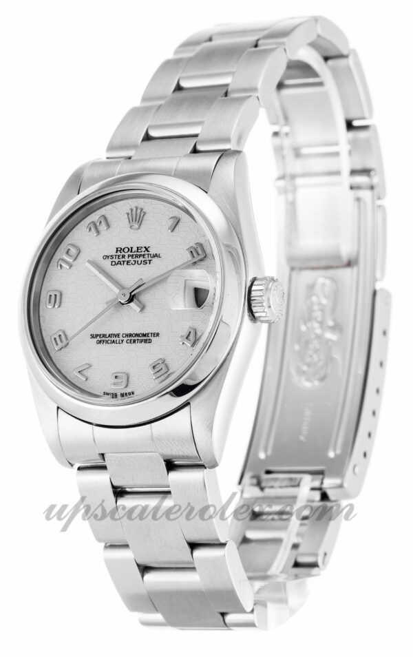 Caixa Unissex Rolex Mid-Size Datejust 68240 30mm Movimento Automático Ivory Jubilee Dial - Image 2