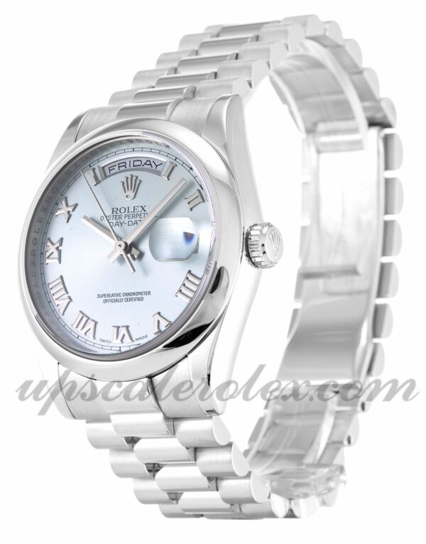 Homens Rolex Day-Date 118206 caixa 36 mm Movimento automático Mostrador azul - Image 2