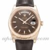 Caixa masculina Rolex Day-Date 118 135 36 mm Mostrador de chocolate com movimento automático