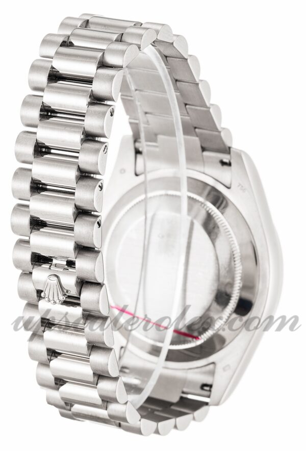 Masculino Rolex Day-Date II 218239 caixa 41 mm Movimento automático mostrador prateado - Image 2