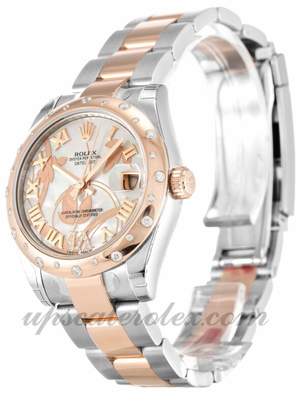 Senhoras Rolex Datejust Lady 178341 31 mm caixa automática madrepérola movimento - White Floral Diamond Dial - Image 2