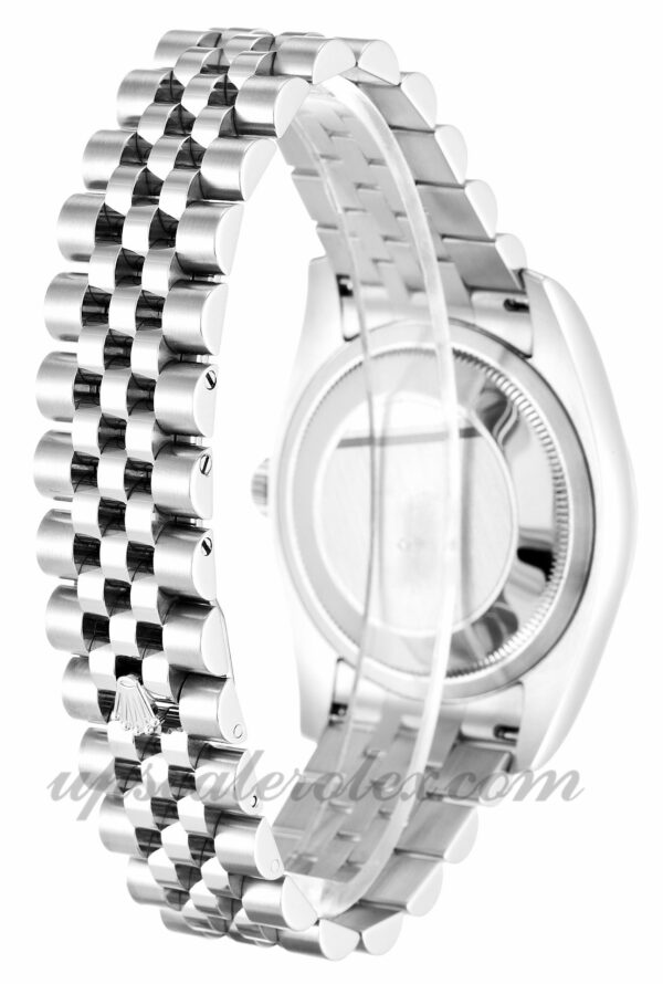 Homens Rolex Datejust 116234 caixa 36 mm Movimento automático Mostrador preto e prata - Image 3
