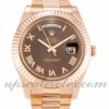 Rolex masculino day-date II 218235 41 mm mostrador de chocolate com movimento automático