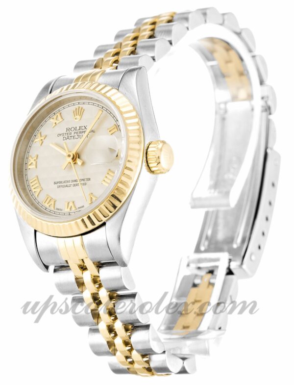 Senhoras Rolex Datejust Lady 69173 caixa 26 mm Movimento automático Ivory Pyramid dial - Image 2