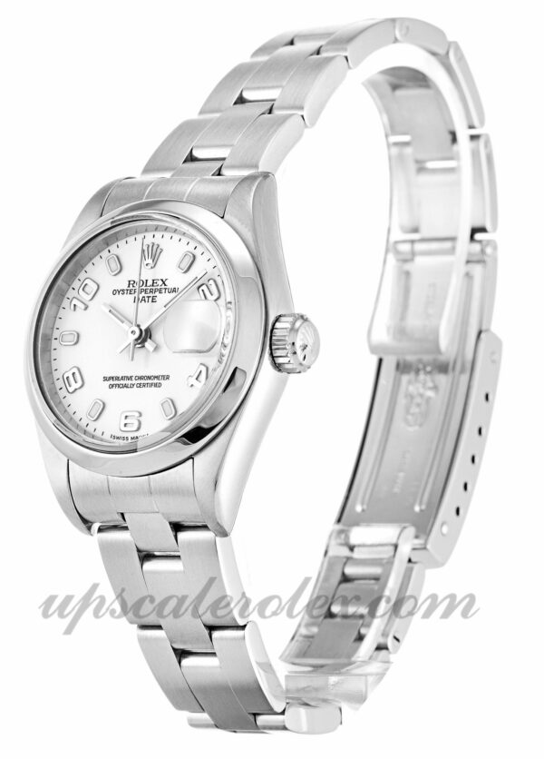 Senhoras Rolex Datejust Lady 79160 caixa 26mm Movimento automático dial branco - Image 2