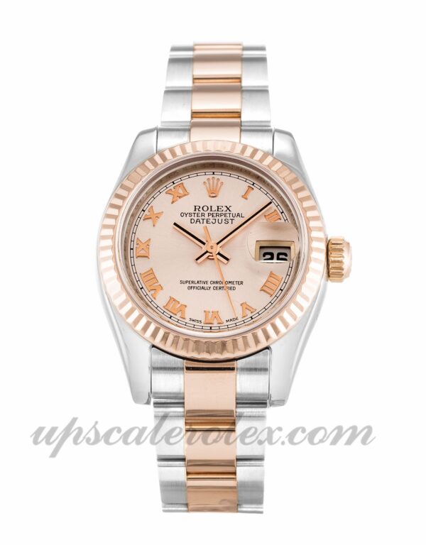 Senhoras Rolex Datejust Lady movimento automático Rose Dial Caixa 179171 26mm