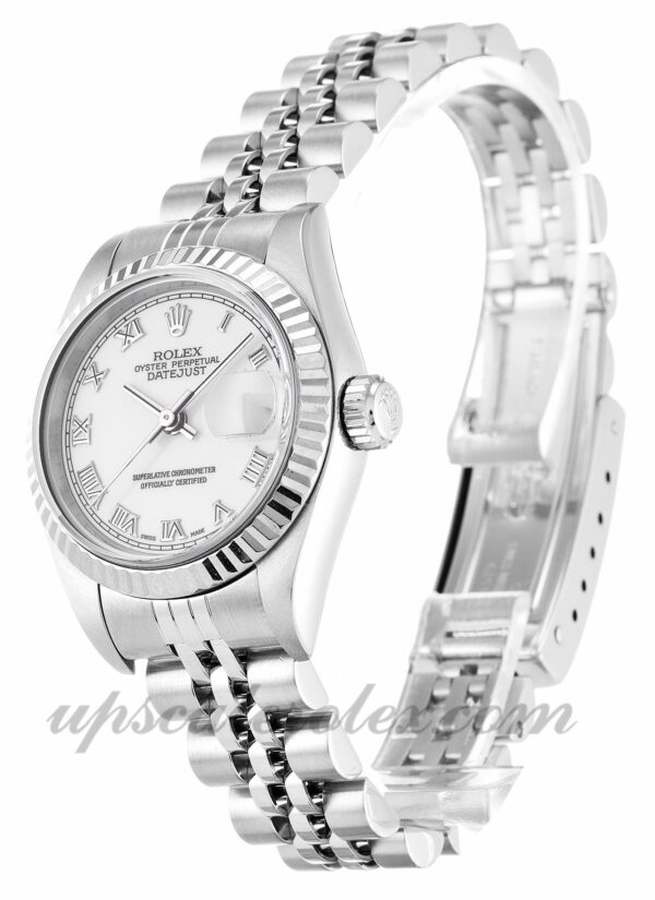 Senhoras Rolex Datejust Lady 79174 caixa 25mm Movimento automático dial branco - Image 2
