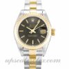 Senhoras Rolex Datejust Lady 69173 caixa 26 mm Movimento automático mostrador preto