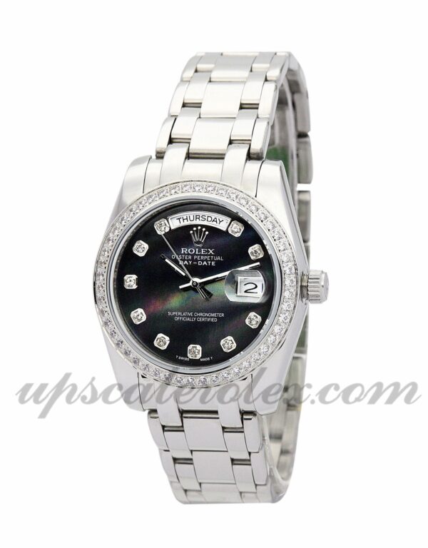 Masculino Rolex Day-Date 118346 caixa 36 mm Movimento automático Mostrador preto - Image 2
