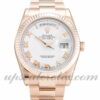 Homens Rolex Day-Date 118 235 F 36 MM Caixa Movimento automático Mostrador branco