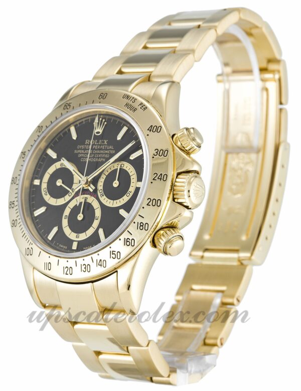 Homens Rolex Daytona 16528 caixa 40 mm Movimento automático mostrador preto - Image 2