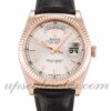 Man Rolex Day-Date 118 135 Caixa 36 mm Movimento automático mostrador prateado