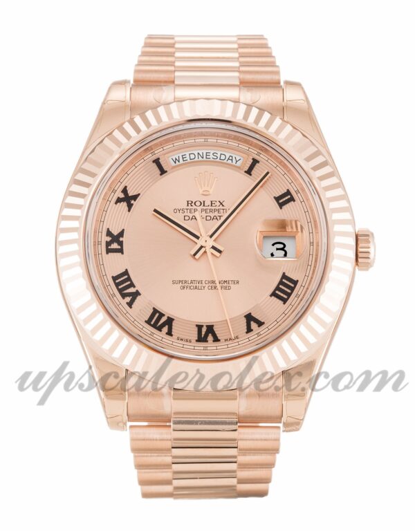 Masculino Rolex Day-Date II 218235 caixa 41 mm Movimento automático dial rosa