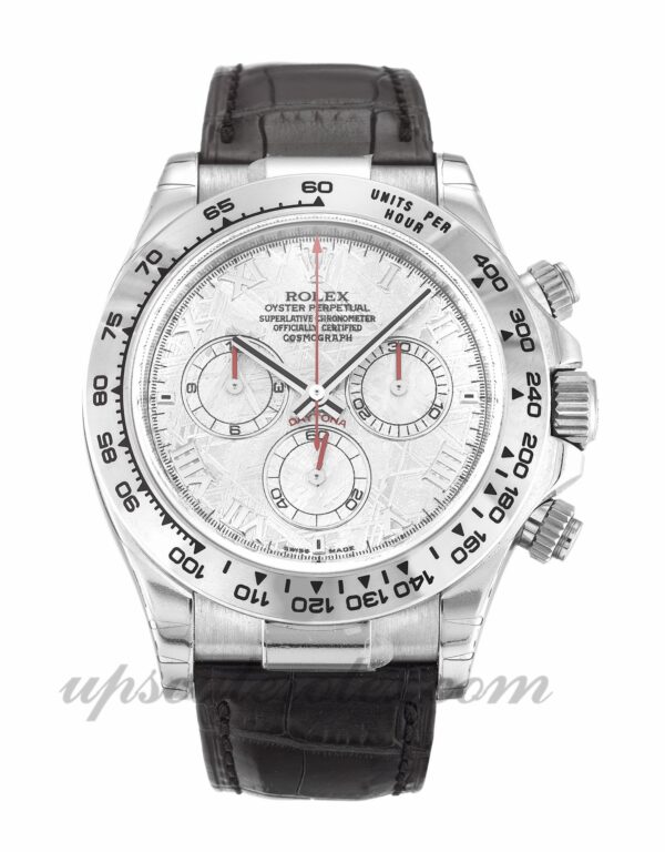 Caixa masculina Rolex Daytona 116519 40 mm mostrador de meteorito com movimento automático