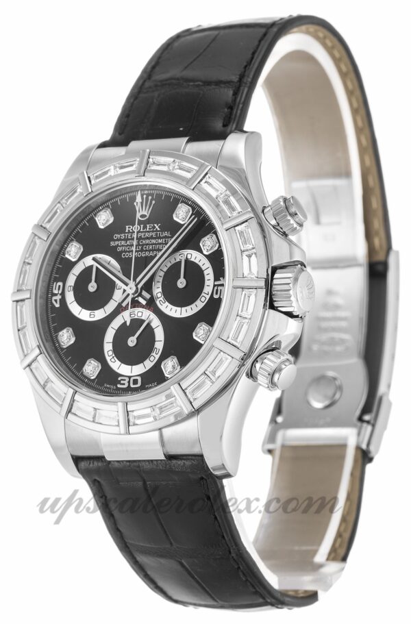 Caixa Mens Rolex Daytona 116589BR 40mm Movimento automático Black Diamond Dial - Image 2