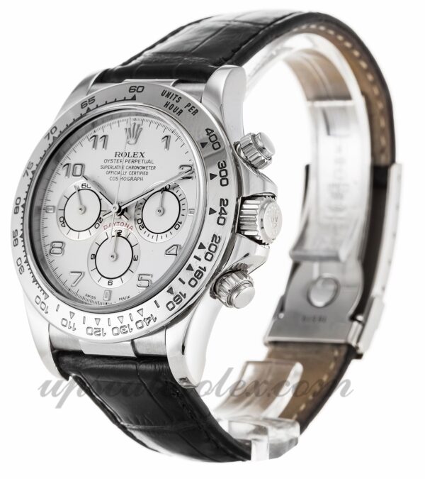 Homens Rolex Daytona 16519 caixa 40 mm Movimento automático Mostrador branco - Image 2