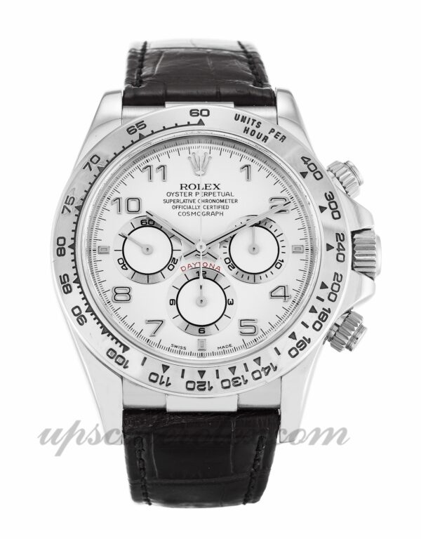 Homens Rolex Daytona 16519 caixa 40 mm Movimento automático Mostrador branco