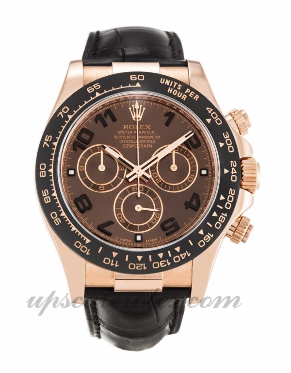 Estojo masculino Rolex Daytona 116515 LN 40 MM Movimento automático mostrador chocolate