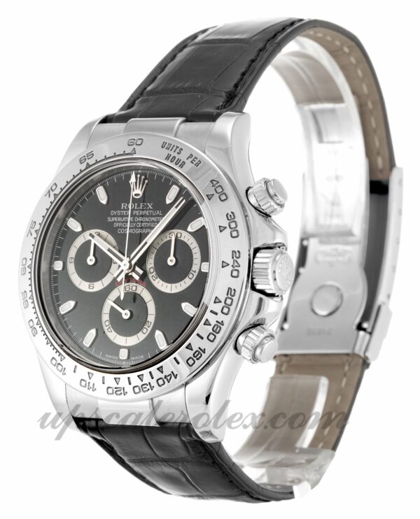 Masculino Rolex Daytona 116519 caixa 39 mm Movimento automático Mostrador preto - Image 2