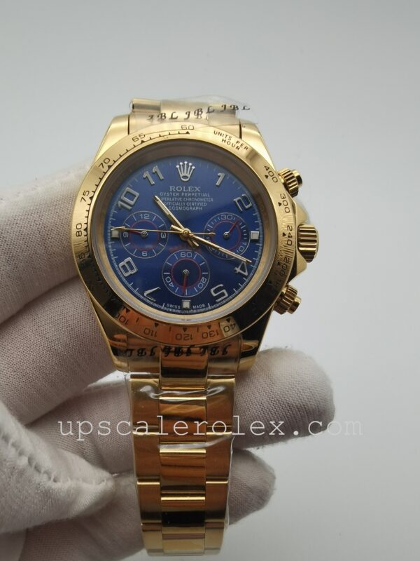 Caixa masculina Rolex Daytona 116528 40 mm Movimento automático Mostrador azul - Image 2