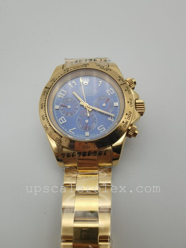 Caixa masculina Rolex Daytona 116528 40 mm Movimento automático Mostrador azul - Image 3