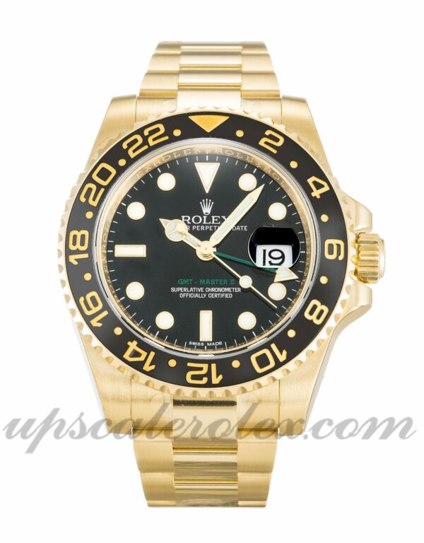 Masculino Rolex GMT Master II 116718 LN 40 MM estojo movimento automático mostrador preto