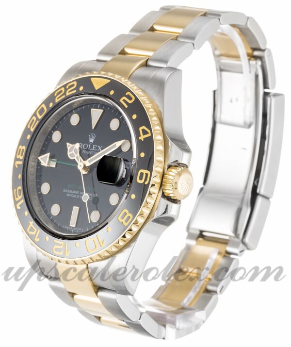 Masculino Rolex GMT Master II 116713 LN 40 MM estojo movimento automático mostrador preto - Image 3