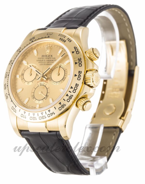 Caixa masculina Rolex Daytona 116518 40 mm Botão champanhe movimento automático - Image 2