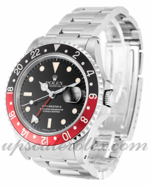 Masculino 16710 Rolex GMT Master II 40 MM caso movimento automático mostrador preto - Image 3