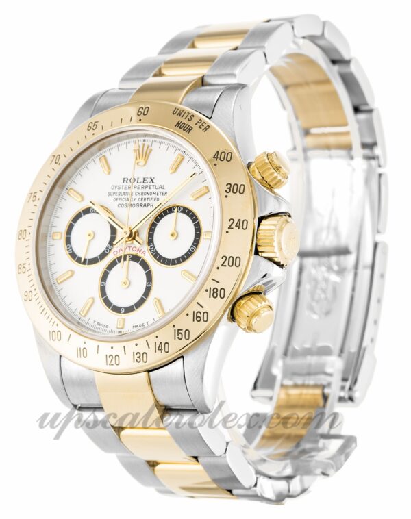 Man Rolex Daytona 16523 caixa 40 mm Movimento automático Mostrador branco - Image 2