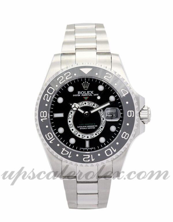 Homens Rolex GMT Master movimento automático 16720 caixa 40 mm mostrador preto
