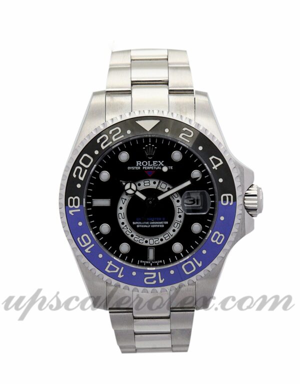 Homens Rolex GMT Master 16720 caixa 40 mm Movimento automático mostrador preto