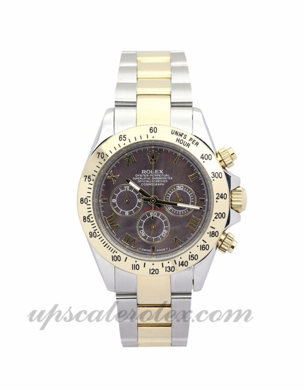 Masculino Rolex Daytona 116523 caixa 40 mm Movimento automático Mostrador marrom escuro