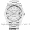 Caixa Unissex Rolex Oyster Perpetual Date 115210 34mm Movimento automático Mostrador prateado