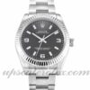 Senhoras Rolex Lady Oyster Perpetual 177234 31mm estojo movimento automático Black Quarter Dial