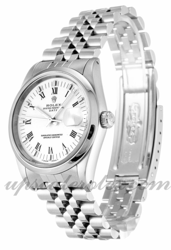 Caixa Unissex Rolex Oyster Perpetual Date 15200 34mm Movimento automático Mostrador branco - Image 2