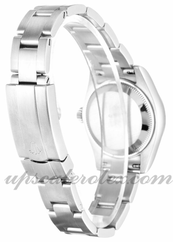 Senhoras Rolex Lady Oyster Perpetual 176200 Movimento Automático 26mm Case Black Quarter Dial - Image 3