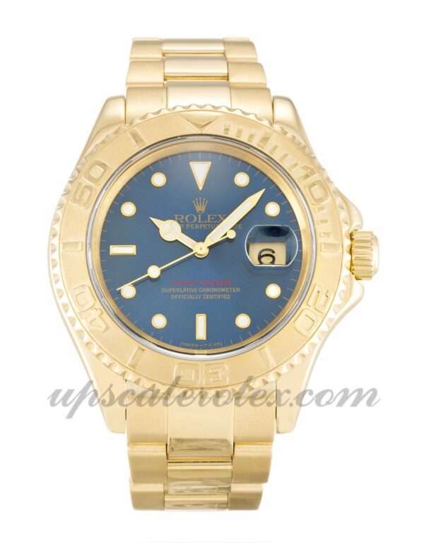 Homens Rolex Yacht-Master 16628 caixa 40 mm Movimento automático mostrador azul