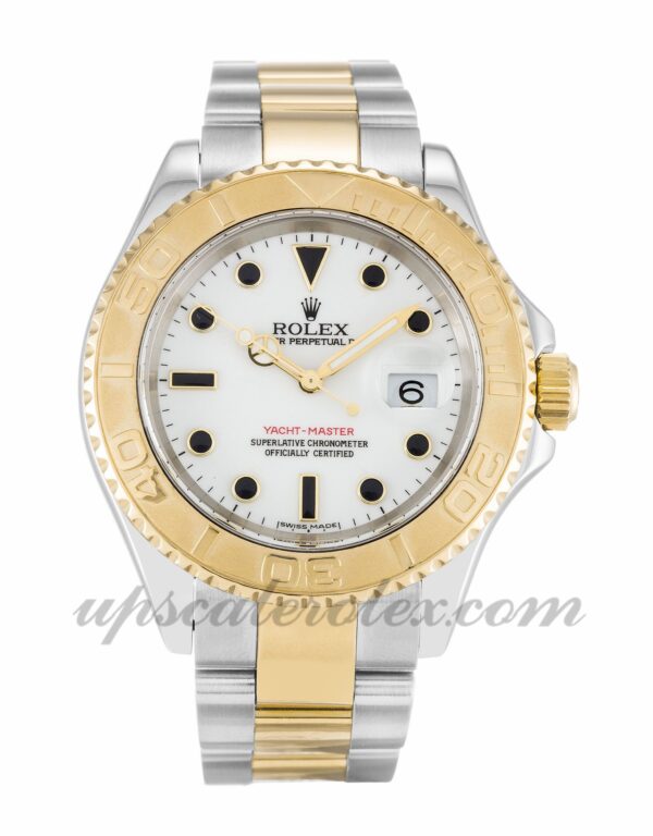 Homens Rolex Yacht-Master 16623 caixa 40 mm Movimento automático Mostrador branco