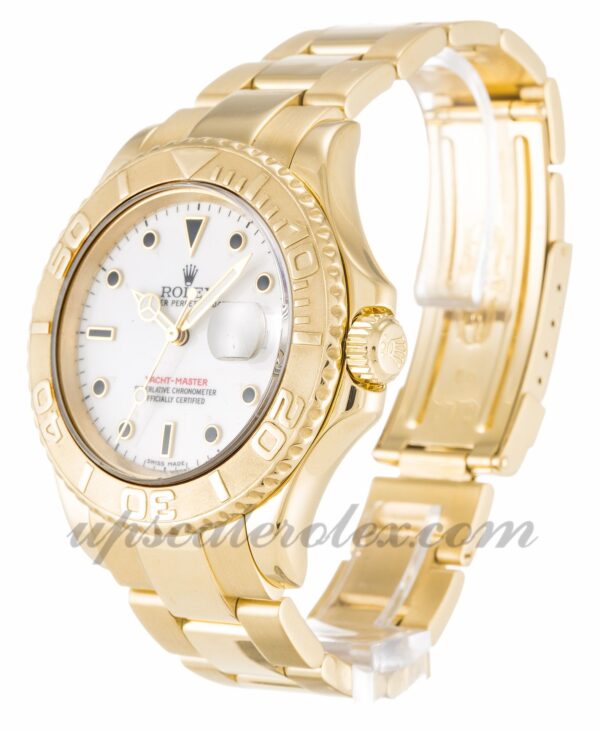 Homens Rolex Yacht-Master 16628 caixa 40 mm Movimento automático Mostrador branco - Image 3