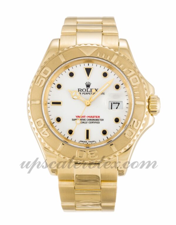 Homens Rolex Yacht-Master 16628 caixa 40 mm Movimento automático Mostrador branco