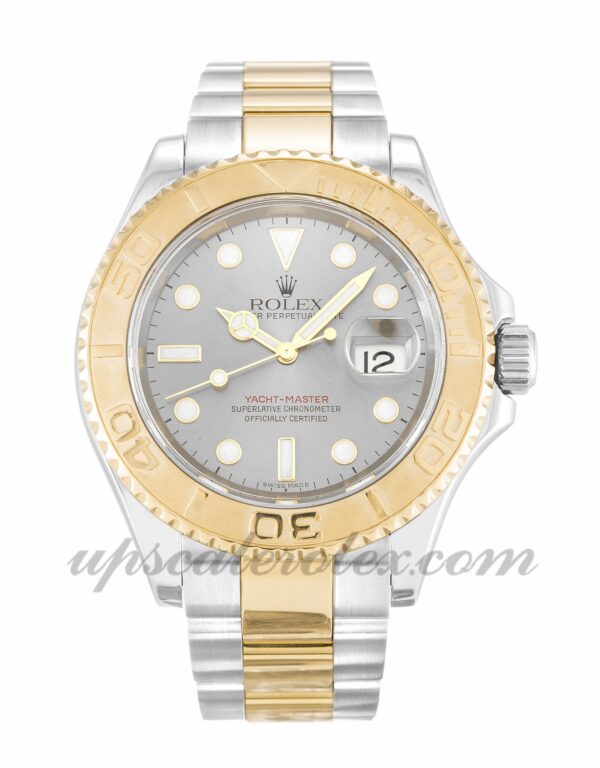 Homens Rolex Yacht-Master 16623 caixa 40 mm Movimento automático mostrador prateado