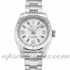 Senhoras Rolex Lady Oyster Perpetual 176210 caixa 26mm Movimento automático Quarter prata dial