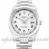 Caixa Unissex Rolex Oyster Perpetual Date 115210 34mm Movimento automático Mostrador branco