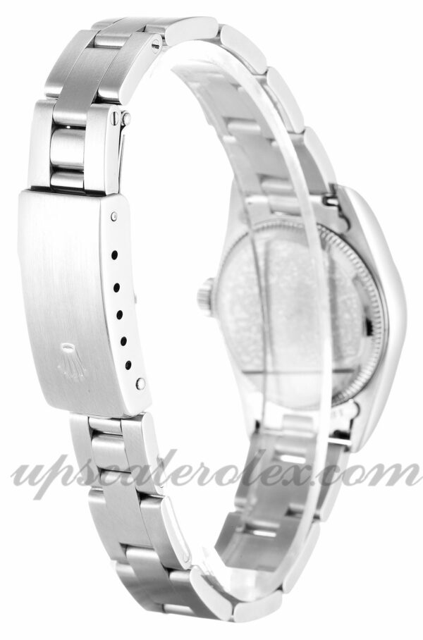 Senhoras Rolex Lady Oyster Perpetual 67180 26mm caixa movimento automático Black Quarter Dial - Image 3