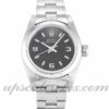 Senhoras Rolex Lady Oyster Perpetual 67180 26mm caixa movimento automático Black Quarter Dial