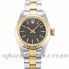 Senhoras Rolex Lady Oyster Perpetual 67193 caixa 24mm Movimento automático mostrador preto