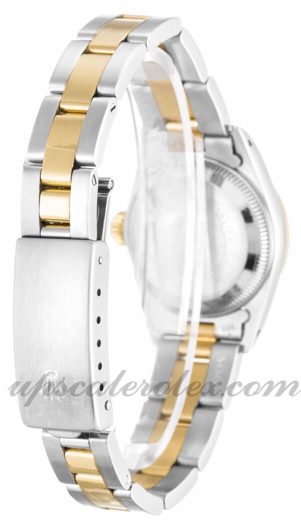 Senhoras Rolex Lady Oyster Perpetual 67193 caixa 24mm Movimento automático mostrador preto - Image 3
