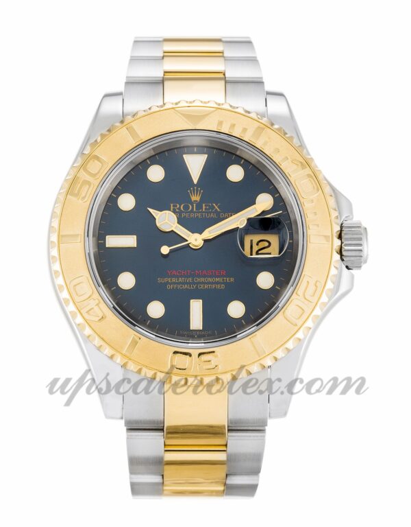 Rolex Yacht-Master 16623 masculino caixa 40 mm mostrador azul movimento automático